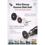 SENBANG Mini Kesme Diski Seti – Cam, Mermer, Metal, Ahşap Uyumlu | Çelik Keser – Gravür & Matkap Uyumlu