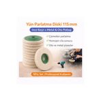 SENBANG Yün Parlatma Diski 115 mm 10’lu Set – İnce Keçe Polisaj Diski – Metal ve Oto Cila