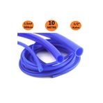 Şenel 10 Metre Silikon Kırılmaz Kalın Bahçe Çeşme Hortumu 1/2" Mavi