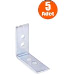 ŞENEL Yapı Market 1.5x3.5x3.5 Mobilya Dolap Köşe Bağlantı L Demir Gönye Sabitleme 5 Adet