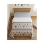 ŞENER HOME Hayat Ağacı Desen Baskılı 150x240 Cm. Tek Kişilik Tek Pike - Mavi