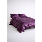 Senfoni Luxe Deep Violet %100 Mat Pamuk Saten Çift Kişilik Nevresim Takımı - Mor - 220 x 200 cm