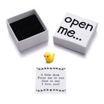 Seni Seviyorum Hediyesi, Sarı Ördek Hediyeleri, Open Me Sürpriz Kutusu BF GF Çiftler için Küçük Ördek Yavrusu Hediyesi, Kibrit Kutusu Hediyeleri, Komik Sevgililer Günü Doğum Günü Sevimli Ördekler