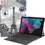 Seniee Microsoft Surface Pro 8 Için Otomatik Uyandırma Uyku Özellikli Darbeye Dayanıklı Tablet Kılıfı (Yurt Dışından) - Microsoft Surface Pro 4 5 6 - Gri