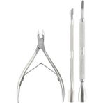 Senin Stilin 3 Adet Tırnak Tırnak Eti Itici Ölü Cilt Sökücü Paslanmaz Çelik Tırnak Makası Kaşık Çift Uçlu Giyotin Kesici Clipper Manikür Araçları (Yurt Dışından) - 30 ml