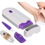 Senin Stilin Profesyonel Ağrısız Epilasyon Kiti Lazer Dokunmatik Epilatör USB Şarj Edilebilir Kadın Vücut Yüz Bacak Bikini El Tıraş Makinesi Saç Çıkarıcı (Yurt Dışından)