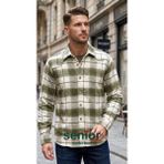 Senior Erkek Oduncu Gömlek - Yeşil - 3XL