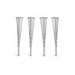 senmasy 71 Cm Metal Masa Ayağı /Sehpa Mobilya Ayağı/ GÜMÜŞ ( 4 Adet)