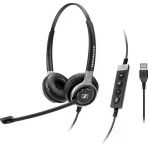 Sennheiser Sc 660 Usb Ml Kulaklık - Siyah Çift Kulak Bandı, Gümüş Kulaklık (Çağrı Merkezi/Ofis, Çift Kulak, Kafa Bandı, Siyah, Gümüş, 2,9M Kablo İle)