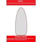 Senon Air Active Ütü Masası İçin Gri Renk Teflon Kumaş Örtü 43*105 cm Ölçülerinde