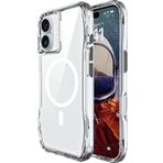 Senon Apple iPhone 16 Plus Kılıf Magsafe Uyumlu Airbagli Şeffaf Zore İncek Kapak