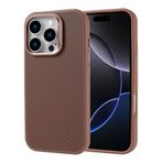 Senon Apple İphone 16 Pro Kılıf Magsafe Uyumlu Karbon Fiber Görünümlü Zore Troy Kapak Gold
