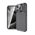 Senon Apple iPhone 16 Pro Max Kılıf Zore Negro Karbon Görünümlü Silikon Kapak