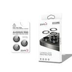 Senon Apple iPhone 17 Pro İçin Zore CL-12 Premium Safir Parmak İzi Bırakmayan Anti-Reflective Kamera Lens Koruyucu (Titanyum-Gümüş)