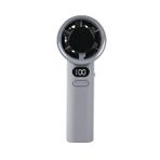 Senon M11 Dijital LED Göstergeli Portatif Fan Mini Vantilatör Soğutucu El Fanı (Gri)