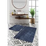SENORA Dinarsu 2'li Büyük Xl Boy Post Peluş Banyo Paspas Takımı 120x80 80x50 Antrasit