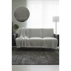 Senpai Pamuklu Bohem Koltuk Çekyat Berjer Örtüsü Şalı | Tekli Üçlü Kanepe Kılıfı | Çift Taraflı Terletmez |170X210 Açık Gri - 170 x 210 cm