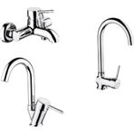 Şenpres Adnoss Judi Banyo Bataryası S-35101+Lavabo Bataryası S-35106+Eviye Bataryası S-35105