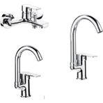 Şenpres Adnoss Şenpres Emre Banyo Bataryası +Lavabo Bataryası + Eviye Bataryası - Krom