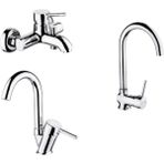 Şenpres Adnoss Şenpres Judi Banyo Bataryası + Lavabo Bataryası + Eviye Bataryası - Krom