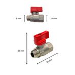 ŞENPRES Mini Küresel Vana 1/4"