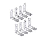 SENRISE Paslanmaz Çelik L Braket, 12 ADET Dik Açılı L Braketler Pencereler, Masa Çekmecesi, Gardıroplar için Korozyona Dayanıklı Basit Köşe Braketleri / 40 mm*40 mm