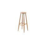senRo yapı Market Ahşap Yuvarlak Bar Tabure Sandalye 70 cm
