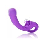 Sens Erotik Shop Usb Şarjlı Aynı Anda G Nokta ve Klitoris Uyarıcı 2 in 1 Vibratör - 10 Aşağı Yukarı Dil Yalama Hareket Modlu,Güçlü Titreşim Motorlu,10 Titreşim Modlu, Kolay Kullanım İçin Tutma Halkalı