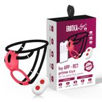 Sens Ivy APP RCT Şarjlı Kumanda ve Telefon Kontrollü Vajina Çevresi ve Klitoris Uyarıcı Kemerli Giyilebilir Couple Vibratör, Çift Motorlu Sessiz Güçlü Titreşimli USB Şarjlı Su Geçirmez Silikon Tasarım