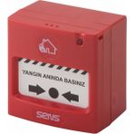 Sens Konvansiyonel Yangın İhbar Butonu, Reset. Tip RC-100 - Kırmızı