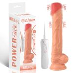 Sens Liam - Uzaktan Kumandalı, Güçlü Vantuzlu, Eğilebilir Yapı, Güçlü Titreşimli 10 Modlu, Gerçekçi Yapay Penis Realistik Dokuda Dildo 23x4 CM - Belden Bağlamalı Strapon Kemerle Kullanılabilir