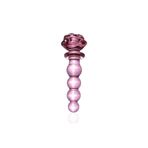 Sens Pembe Kristal Cam Anal Plug, Boğumlu Yapay Penis, 14 CM, Cilt Dostu Sağlıklı Cam Malzeme, Isıtılabilir/Soğutulabilir, Prostat Masajı ve Derin Uyarı, Vajina ve Anal Kullanım, Pembe Anal Butt Plug