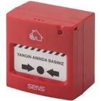 Sens RC-100 Konvansiyel Resetlenebilir Yangın İhbar Butonu İhbar Butonu