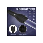 Sens Şarjlı Ereksiyon Eğitim Vibratörü 10 Titreşim Modu, Penis Başı Masaj Aleti, USB Şarjlı, Su Geçirmez IPX7, Medikal Silikon, 120dk Kullanım, Erkekler İçin Güçlü Titreşimli Seks Oyuncağı for Male