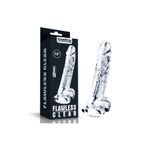 Sens Sex Shop Ultra Yumuşak ve Gerçekçi Dokulu, Transparan, Şeffaf Renkte Realistik Jel Dildo - Sabitlenebilir ve Belden Bağlamalı, Kemerli Kullanım İçin Güçlü Vantuzlu Gerçekçi Yapay Penis 19x3.5 CM