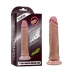 Sens Sex Shop Ultra Yumuşak ve Gerçekçi Et Dokulu, Eğilebilir ve Bükülebilir Yapıda, İçi Sert, Dışı Yumuşak Çift Katmanlı, Testissiz Anal Vajina Kullanılabilir Yapay Penis, Melez Realistik Dildo 18 CM