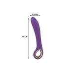 Sens Sex Toy Usb Şarjlı 19 CM Prostat, Anal ve G Nokta Uyarıcı Vibratör, Kolay Kullanım İçin Tutma Halkalı Eğik Yapıda Anal Vibratör - Prostate Massager & G Spot Stimulation with Pull Ring
