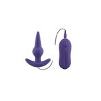 Sens Sex Toys Kumandalı Dereceli Genişliğe Sahip Güçlü Titreşimli Anal Butt Plug - T Şeklinde Tutma Aparatlı Boğumlu Yapıda 10 Titreşim Modlu Prostat Uyarıcı, Erkek ve Kadınlar İçin Anal Vibratör