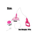 Sens Sex Toys Manyetik Şarjlı Tetikli Meme Ucu ve Klitoris Uyarıcı Manuel Emiş Güçlü, Kumandalı Oral Sex Stimulasyon Otomatik Dil Hareketli Vajina ve Göğüs Pompası - Vagina & Breast Pump For Women