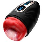 Sens Sex Toys Type-C Şarjlı 42° Akıllı Isıtmalı Maksimum Uyarılma İçin Yumuşak Tırtıklı İç Yapı, Güçlü Titreşim Motorlu, 9 Titreşim Modlu, Seyahat Dostu Dudak Girişli Tam Otomatik Oral Cup Mastürbatör