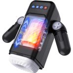 Sens Sex Toys Type-C Şarjlı 42° Akıllı Isıtmalı, Yumuşak Tırtıklı İç Yapı Güçlü Titreşimli ve İleri Geri Hareketli, Telefon Tutma Aparatlı, Saklanabilir Oyun Konsolu Tasarımı, Tam Otomatik Mastürbatör