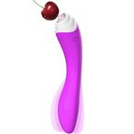 Sens Sex Toys Usb Şarjlı Çift Taraflı Kullanım, Titreşimli ve Dil Yalama Hareketli, Meme Ucu ve Klitoris Uyarıcı, Anal ve G Nokta Uyarıcı Sessiz ve Güçlü Titreşimli Eğik Yapıda 2 in 1 Vibratör