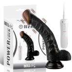 Sens Wesley Uzaktan Kumandalı Güçlü Vantuzlu Eğik ve Esnek Yapı Güçlü Titreşimli 10 Modlu Gerçekçi Siyahi Yapay Penis Realistik Dokuda Dildo 22x3.8 CM - Belden Bağlamalı Strapon Kemerle Kullanılabilir