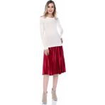 Sense 31827 Piliseli Kadife Etek - 36 - Bordo