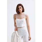 Sense Abiye Payet Bluz | Bust35066 Beyaz