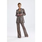 Sense Abiye Takım Elbise | Ceket | Pantolon | Büstiyer 3 Lü Takım Tk34264 Büyük Kızıl Leopar