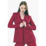 Sense Astarlı Simli Pukuro Abiye Ceket Bordo Ckt35406Ckt35406