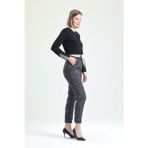 Sense Bel Ve Paçalar Lastikli Bağcıklı Pantolon Haki Çiçekli Pnt32963Pnt32963