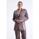 Sense İci Astarlı Abiye Pul Payet Ceket | Ckt34264 Kzıl Leopar