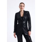 Sense Içi Astarli Payet Abiye Ceket | CKT34262 - Siyah - 50